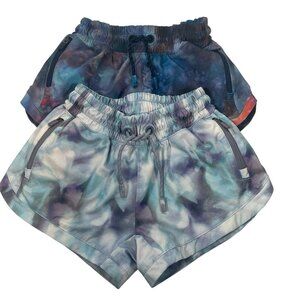 Athleta Girl All Play Shorts Bundle 2 Girls Extra Small (6) Tie Dye